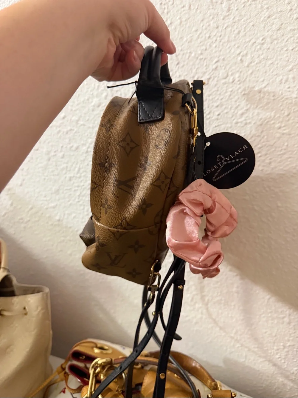 AUTHENTIC Louis Vuitton Monogram Mini Backpack in Two-Tone Brown